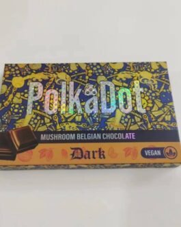 PolkaDot Dark Mushroom Belgian Chocolate