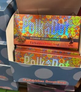 polka dot mushroom bars Forbidden Froot